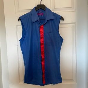 Portabella slim fit sleeveless shirt
